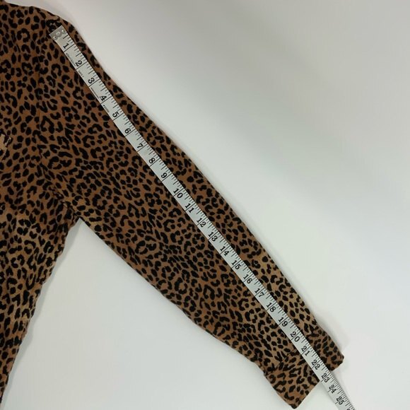 New Lands’ End Animal Print Shirt Long Sleeve LP - Picture 8 of 11